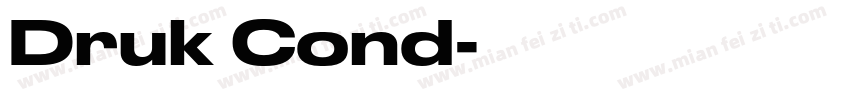 Druk Cond字体转换